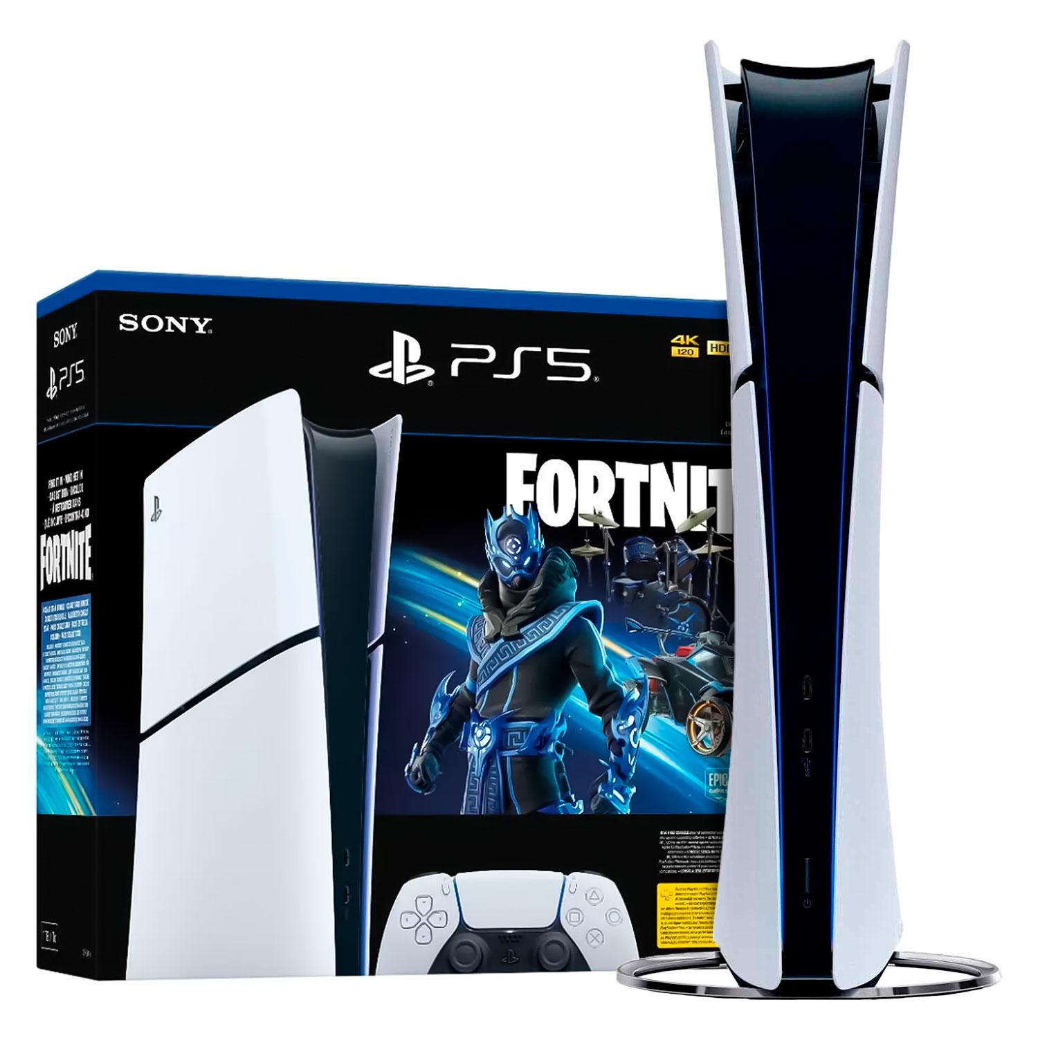 Sony Playstation 5 Slim Fortnite Cobalt Star Cfi-2016b 4k Digital Edition 1tb Ssd
