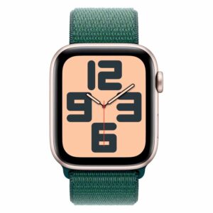 Apple Watch Se 2 2024 Mxew3ll/a 44 Mm Caja De Aluminio Stellar - Correa Deportiva Verde - Imagen 2