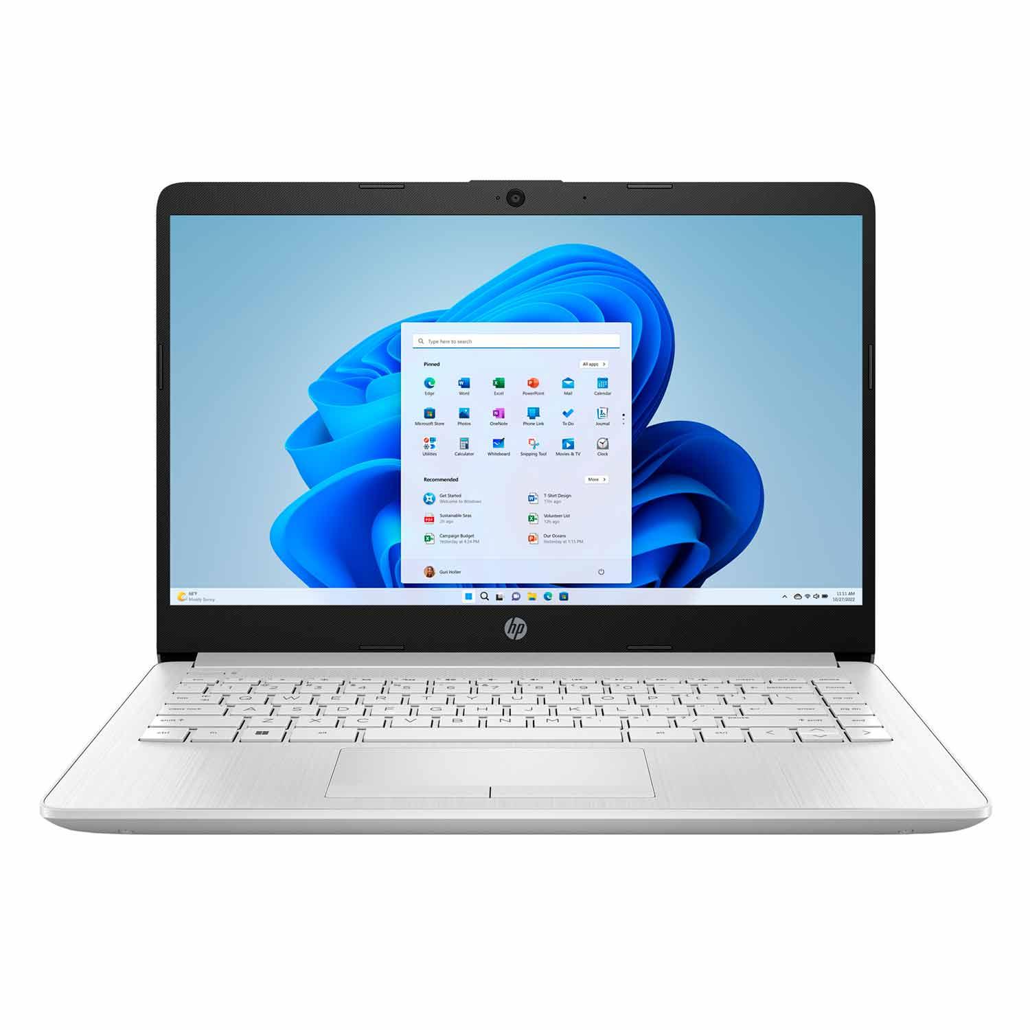 Notebook Hp 14-cf2733wm De 14 Pulgadas Con Procesador Intel Celeron N4120, 64 Gb Emmc Y 4 Gb De Ram, Color Plateado