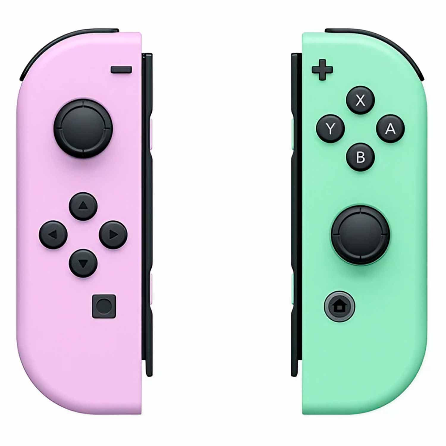 Controle Joy-con + Juego Super Mario Party Para Nintendo Switch L Y R - Morado Pastel Y Verde Pastel