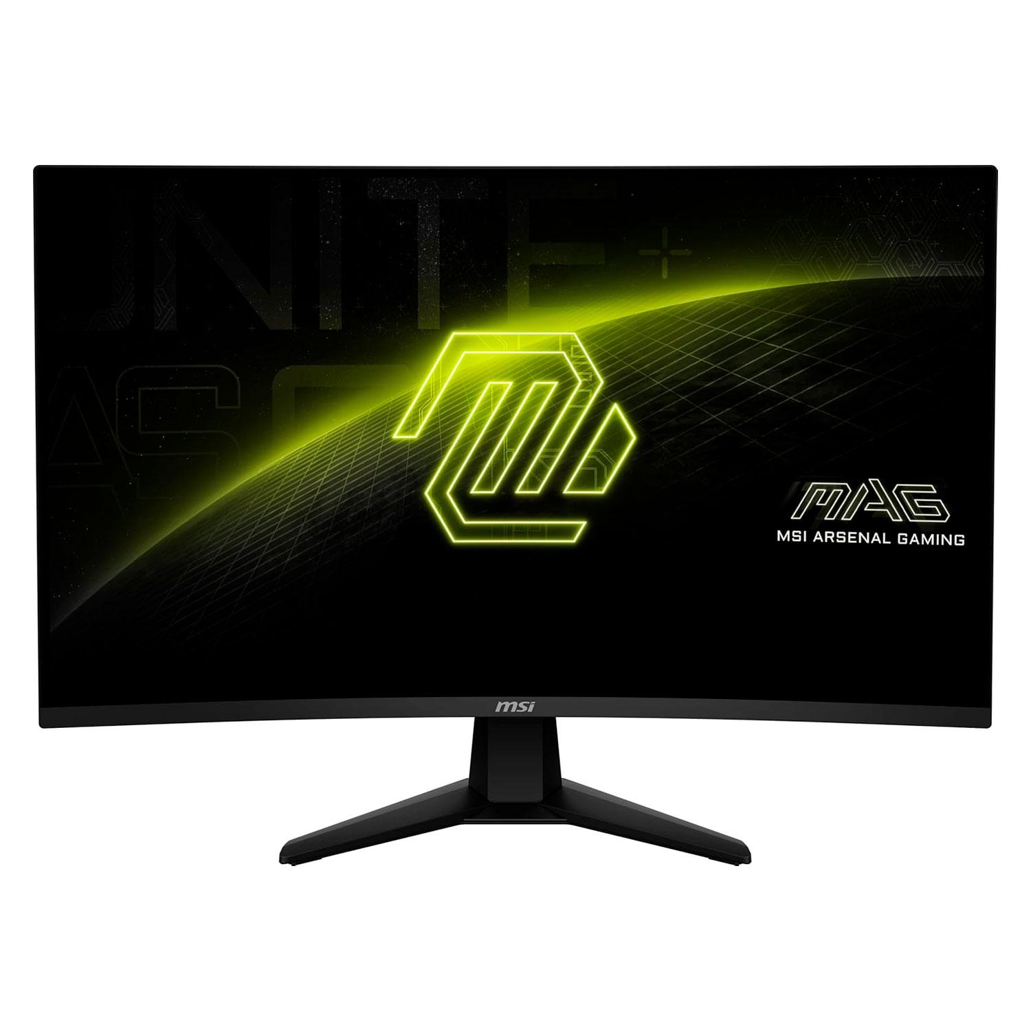 Monitor Curvo Msi Mag 32cq6f De 32" Wqhd Con Pantalla Hdmi Y Dp De 180 Hz, Color Negro