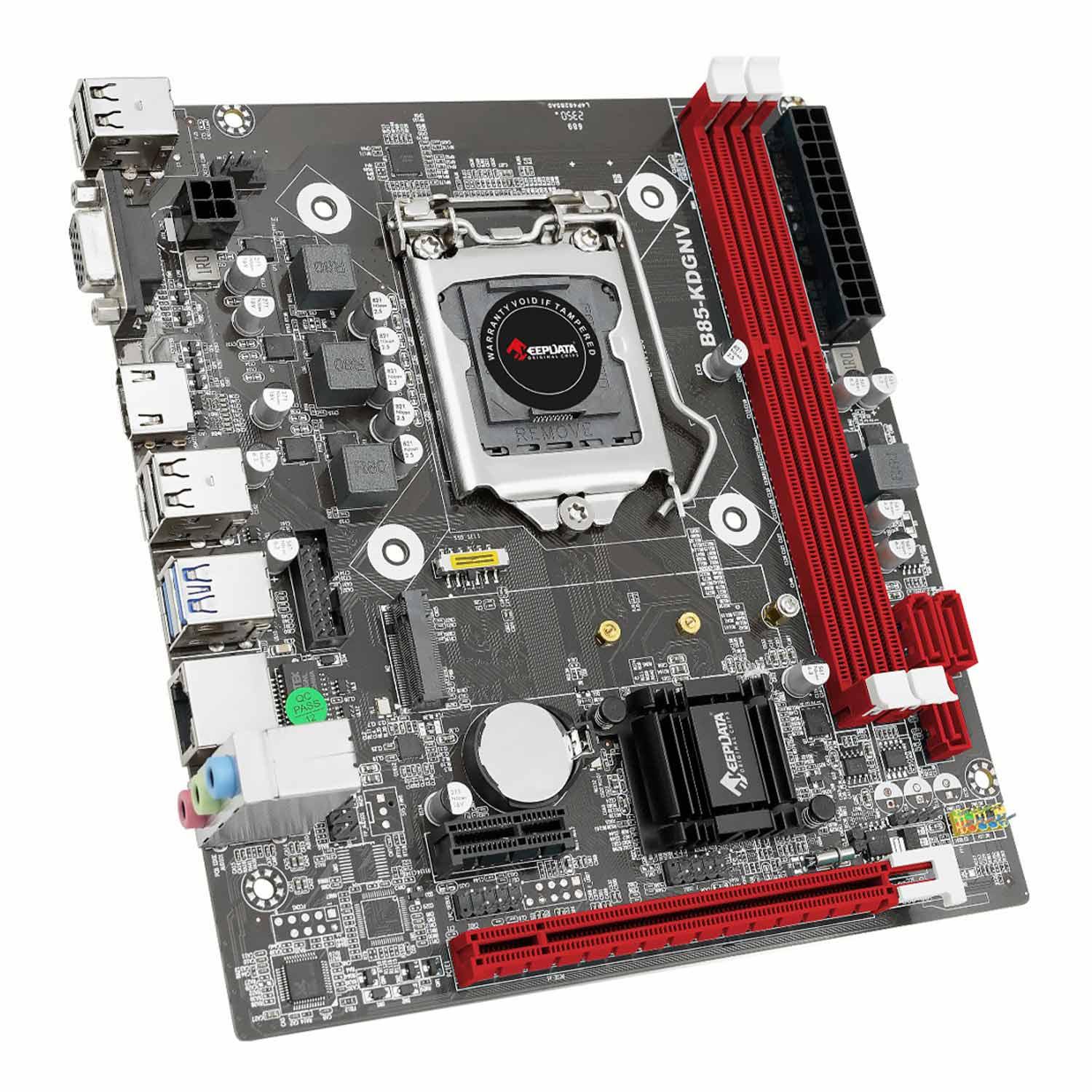 Alternative view of Placa Madre Keepdata B85-kdgnv Ddr3 Socket Lga 1150 Chipset Intel B85 Express Micro Atx