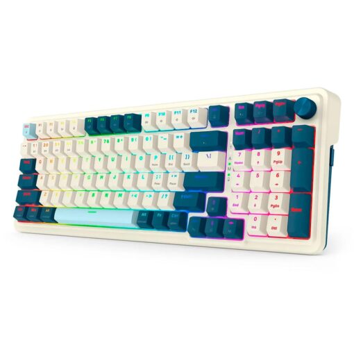 Alternative view of Teclado Gamer Redragon Pro Eisa K686wb Rgb Sin Cable - Blanco