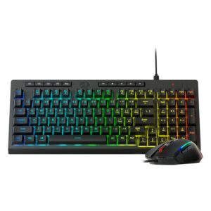 Kit De Jugador Teclado Y Ratón Redragon S141 Rgb Usb - Negro