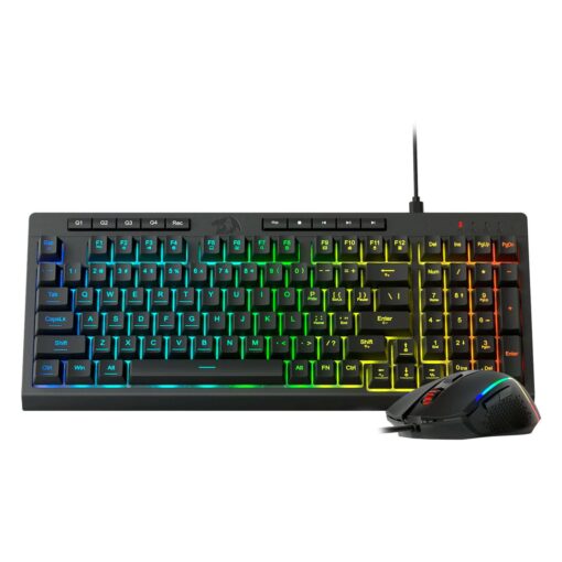 Kit De Jugador Teclado Y Ratón Redragon S141 Rgb Usb - Negro