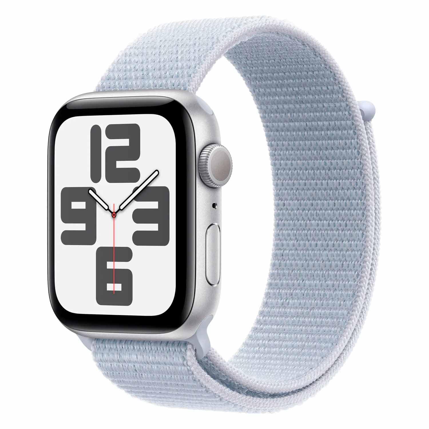 Apple Watch Se 2 2024 Mxet3ll/a Caja De Aluminio 44 Mm Correa Deportiva Color Plata Y Azul