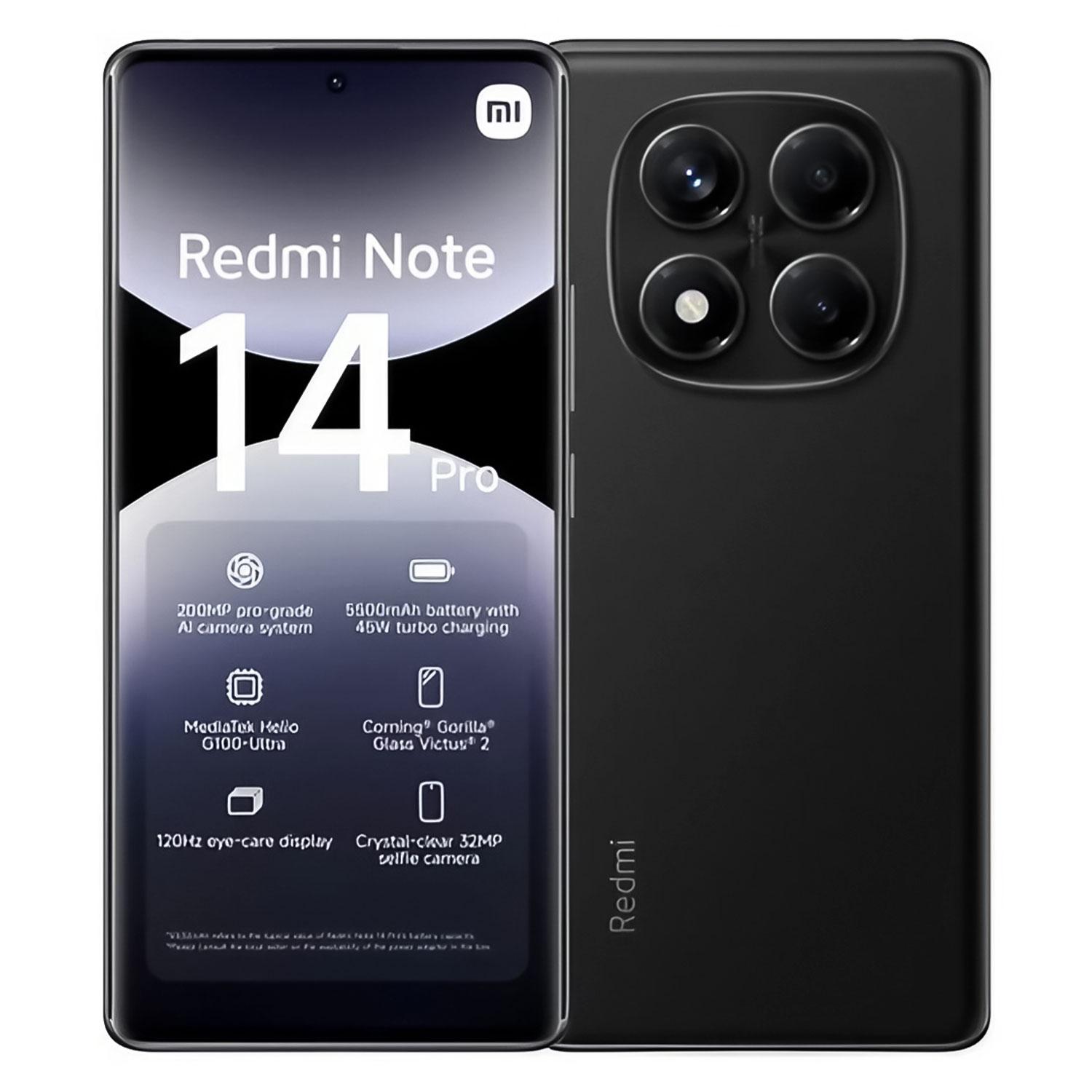 Xiaomi Redmi Note 14 Pro 4g Smartphone Global 512 Gb 12 Gb Ram Dual Sim Pantalla De 6,67" - Negro