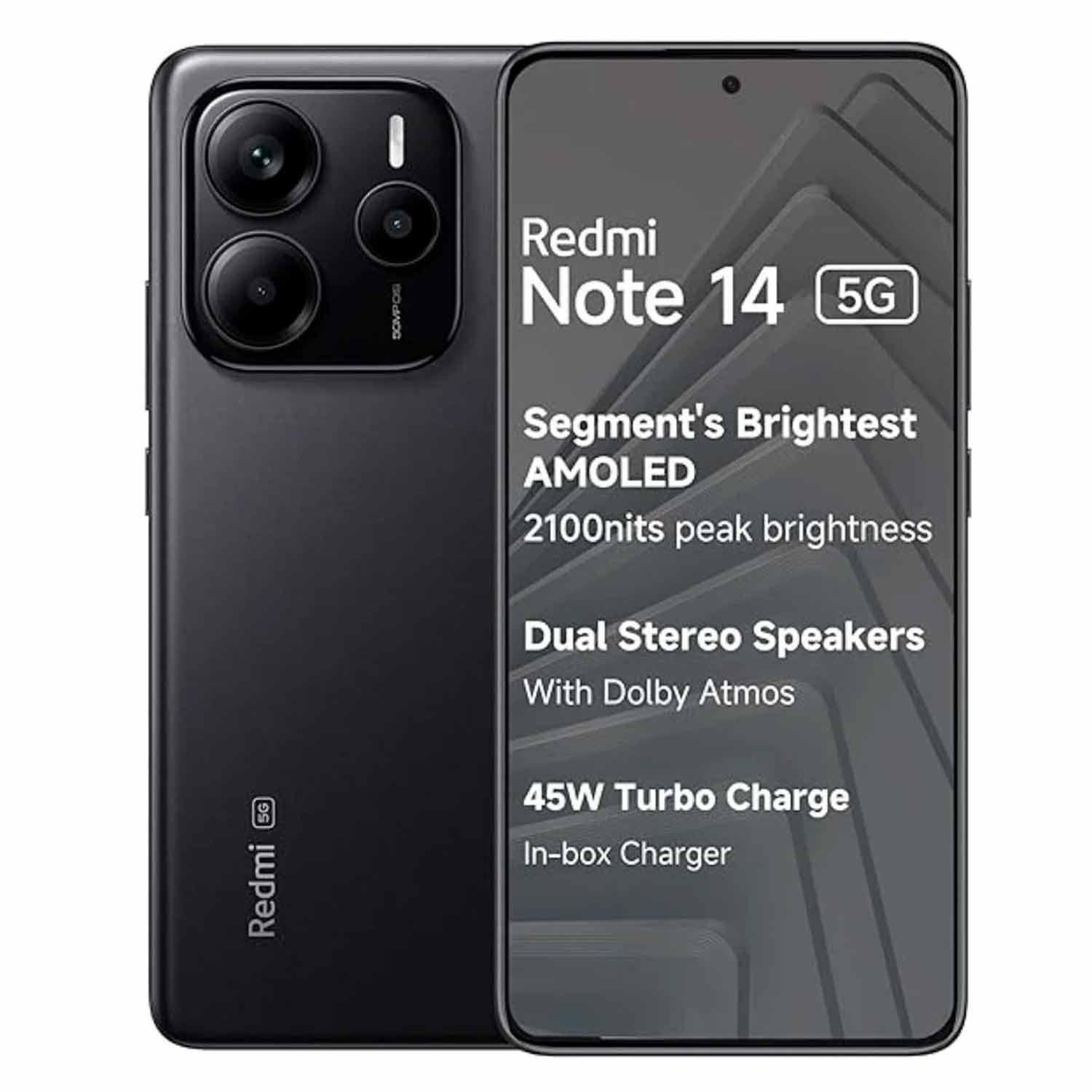 Xiaomi Redmi Note 14 5g Smartphone Global 256 Gb 8 Gb Ram Dual Sim Pantalla De 6,67" - Negro