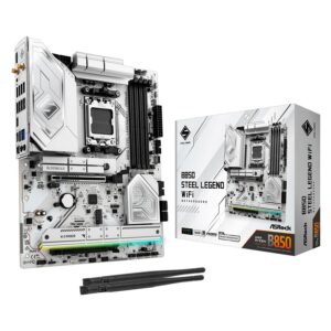 Placa De Base Asrock B850 Steel Legend Wifi Con Zócalo 4xddr5 Sm5 Y Chipset Atx Amd B850