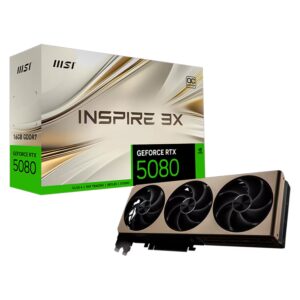 Tarjeta De Video Msi Inspire 3x Oc Nvidia Geforce Rtx 5080 16gb Gddr7 - 912-v531