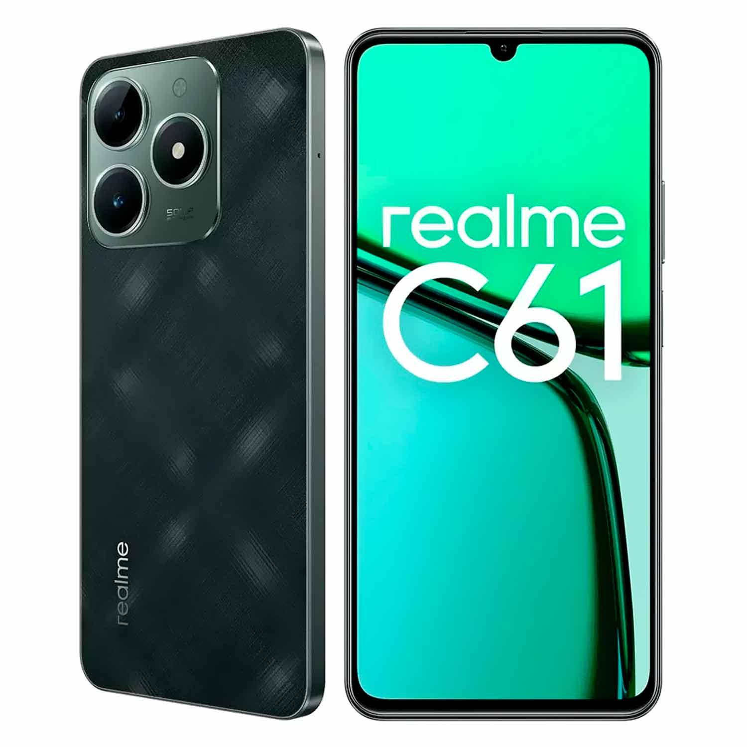Realme C61 Rmx3930 Smartphone Con Pantalla De 6,74" Y Doble Sim, 256 Gb, 4 Gb De Ram Y Nfc, Color Verde