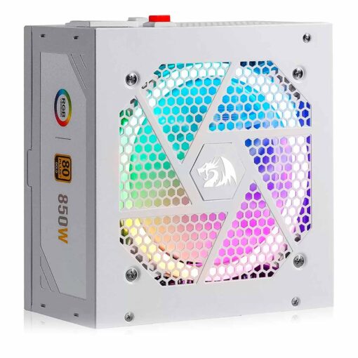 Fuente Atx 850w 80plus Gold Redragon Full Modular Gc-ps007w-1 Rgb White