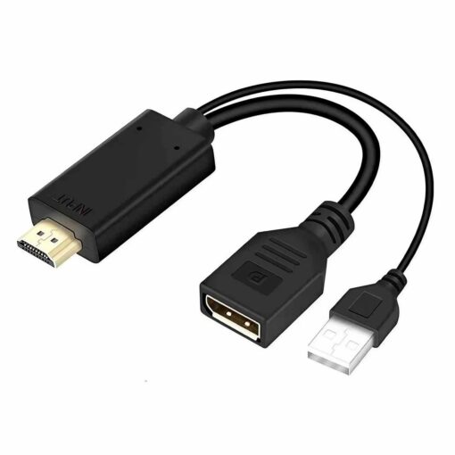 Cable Adaptador Hdmi Macho Para Displayport Hembra / Usb 2.0 Macho 4k
