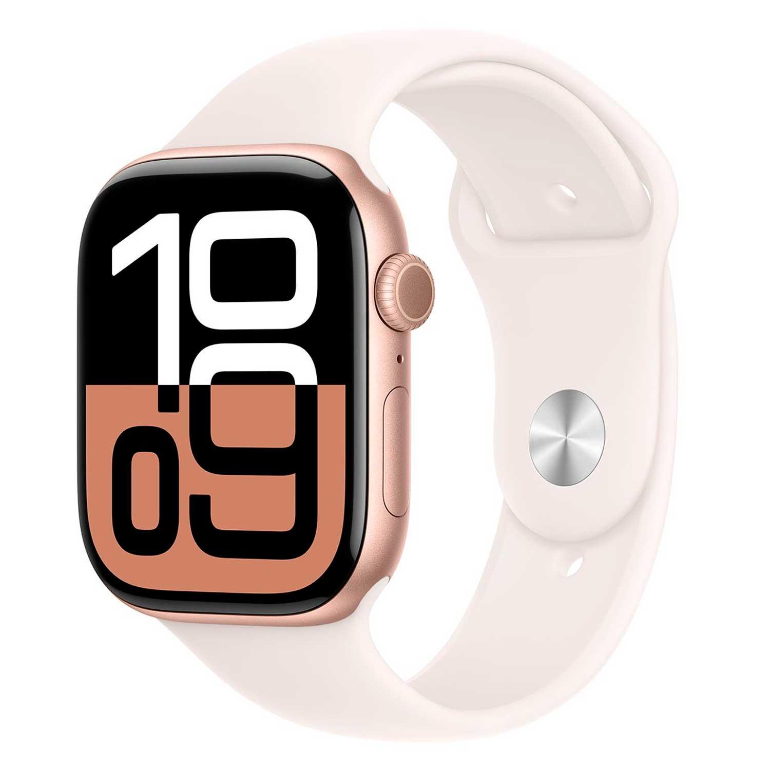 Apple Watch S10 Gps 42mm Mwwj3lw/a Alumi.case Rose Spo.band M/l Cx.fea