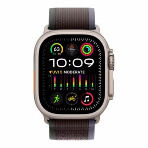 Apple Watch Ultra 2 Mrf63rb/a Celular + Gps Caja Titanio Natural 49mm - Loop Trail Negro M/l