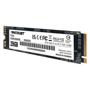Ssd M.2 Patriot 256gb Nvme Pcie Gen 3 - P320p256gm28 - Imagen 2