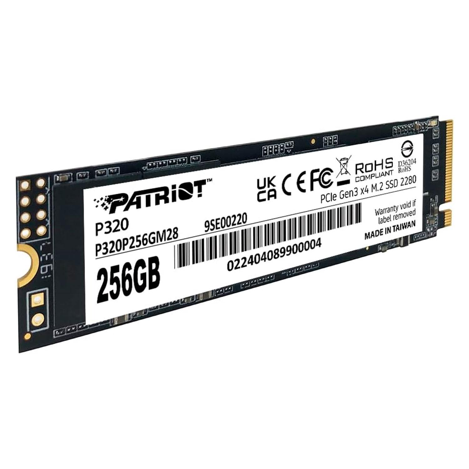 Ssd M.2 Patriot 256gb Nvme Pcie Gen 3 - P320p256gm28 - Imagen 3