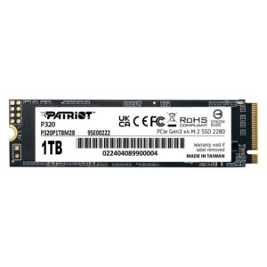 Ssd M.2 Patriot 1tb Nvme Pcie Gen 3 - P320p1tbm28