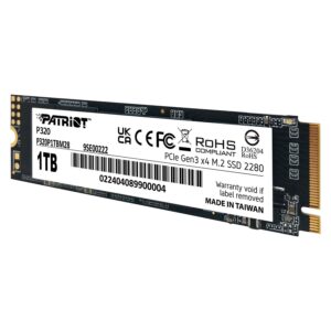 Ssd M.2 Patriot 1tb Nvme Pcie Gen 3 - P320p1tbm28 - Imagen 2