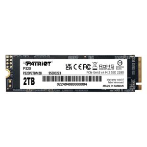 Ssd M.2 Patriot 2tb Nvme Pcie Gen 3 - P320p2tbm28