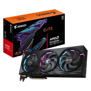 Placa De Video Gigabyte Aorus Elite Amd Radeon Rx 9070xt 16gb Gddr6 - Gv-r9070xtaorus E-16gd
