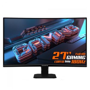 Monitor Gamer Gigabyte Gs27fc 27" Full Hd Curvo 180hz Hdmi Dp - Negro