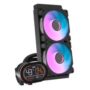 Water Cooler Para Procesador Darkflash Dh240d - Negro - Imagen 3