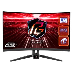 Monitor Gamer Asrock Pg27f15rs1a 27" Full Hd Curvo 240hz Hdmi Dp - Negro