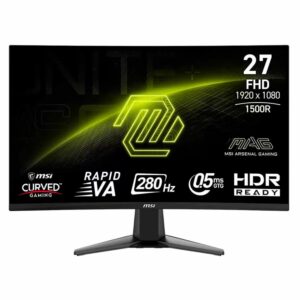 Monitor Gamer Msi Mag 276cxf 27" Full Hd Curvo 280hz Hdmi Dp - Negro
