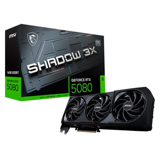 Placa De Video Msi Shadow 3x Oc Nvidia Geforce Rtx 5080 16gb Gddr7 - 912-v531