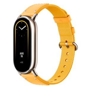 Smartwatch Xiaomi Braided Strap Bhr7305gl Para Smart Band 8 - Amarillo