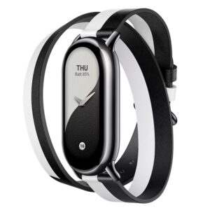 Smartwatch Xiaomi Double Wrap Strap Bhr7311gl Para Smart Band 8 - Negro Y Blanco