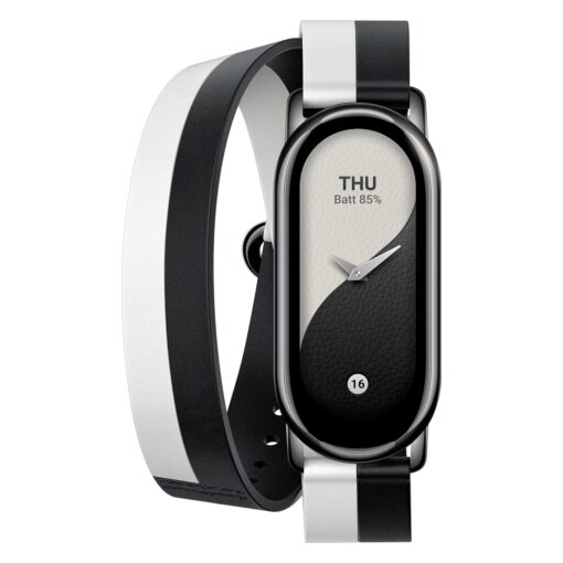 Alternative view of Smartwatch Xiaomi Double Wrap Strap Bhr7311gl Para Smart Band 8 - Negro Y Blanco