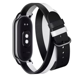 Smartwatch Xiaomi Double Wrap Strap Bhr7311gl Para Smart Band 8 - Negro Y Blanco - Imagen 3
