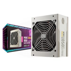 Fuente Cooler Master Mwe Gold V2 Mpe-a501-afcag-3gu2 Atx 1050w 80 Plus Gold Full Modular Pfc Activo - Blanco