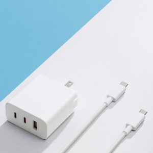Cargador Para Tomada Xiaomi BHR7492US 67W USB-C GAN 2C1A - Blanco - Imagen 2