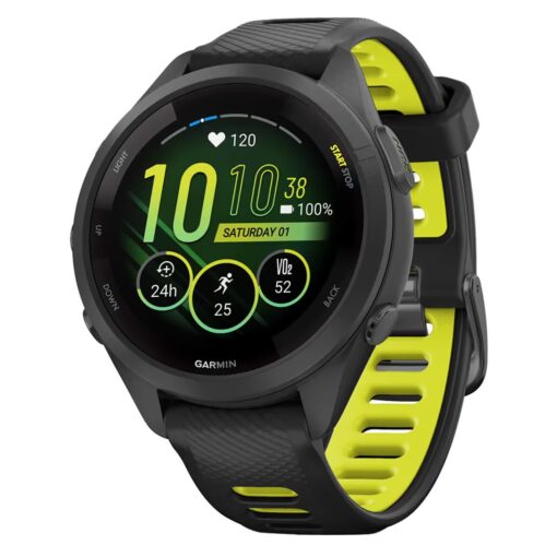 Smartwatch Garmin Forerunner 265s 010-02810-03 - Negro Y Amarillo