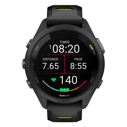 Alternative view of Smartwatch Garmin Forerunner 265s 010-02810-03 - Negro Y Amarillo