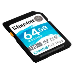 Tarjeta De Memoria Sd Kingston Canvas Go Plus 64gb 170mbs - Sdg3/64gb - Imagen 2