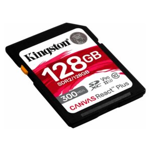 Tarjeta De Memoria Sd Kingston Canvas React Plus 32gb 300mbs - Sdr2/128gb - Imagen 2