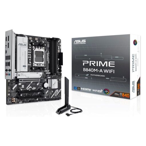 Placa Madre Asus Prime B840m-a Wifi 4xddr5 Socket Am5 Chipset Amd B840 Micro Atx