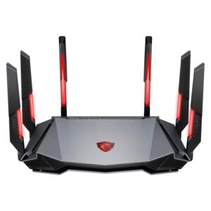 Enrutador Gamer Msi Radix Axe6600 6e Wifi Tri Band 6 Ghz 4804 Mbps Bivolt - Negro