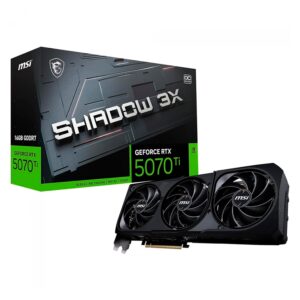 Tarjeta De Video Msi Shadow 3x Oc Nvidia Geforce Rtx 5070 Ti 16gb Gddr7 - 912-v531