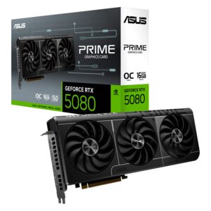 Placa De Video Asus Prime Oc Edition Nvidia Geforce Rtx 5080 16gb Gddr7 - O16g-prime