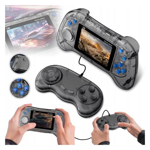 Alternative view of Consola Portátil Q8 800 Juegos - Negro Transparente