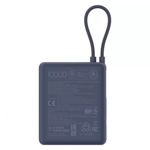 Cargador Portátil Xiaomi Bhr9341gl 10000mah 33w Blue