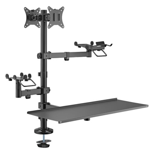Soporte Ftx Ftx-02ld Articulado 17" A 32" Para 2 Monitores - Negro