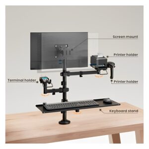 Soporte Ftx Ftx-02ld Articulado 17" A 32" Para 2 Monitores - Negro - Imagen 2