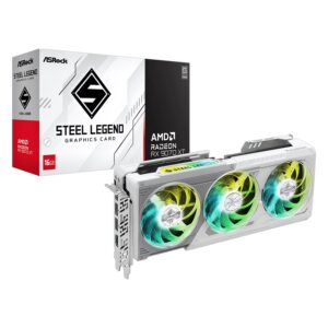 Placa De Video AsRock Steel Legend AMD Radeon RX 9070 XT 16GB GDDR6
