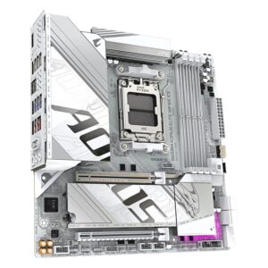 Placa Mãe Gigabyte B850M Aorus Elite WiFi6E Ice DDR5 Socket AM5 Chipset AMD B850 Micro ATX - Imagen 3